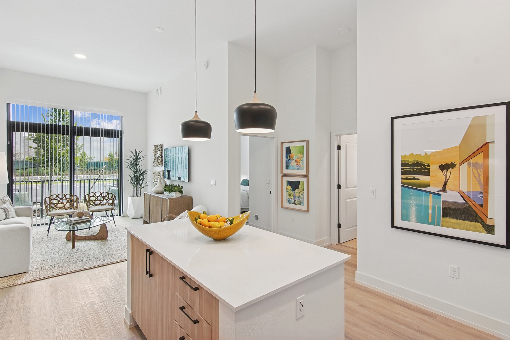 Affina_LuxuryApartments_KitchenLiving_KendallFlorida