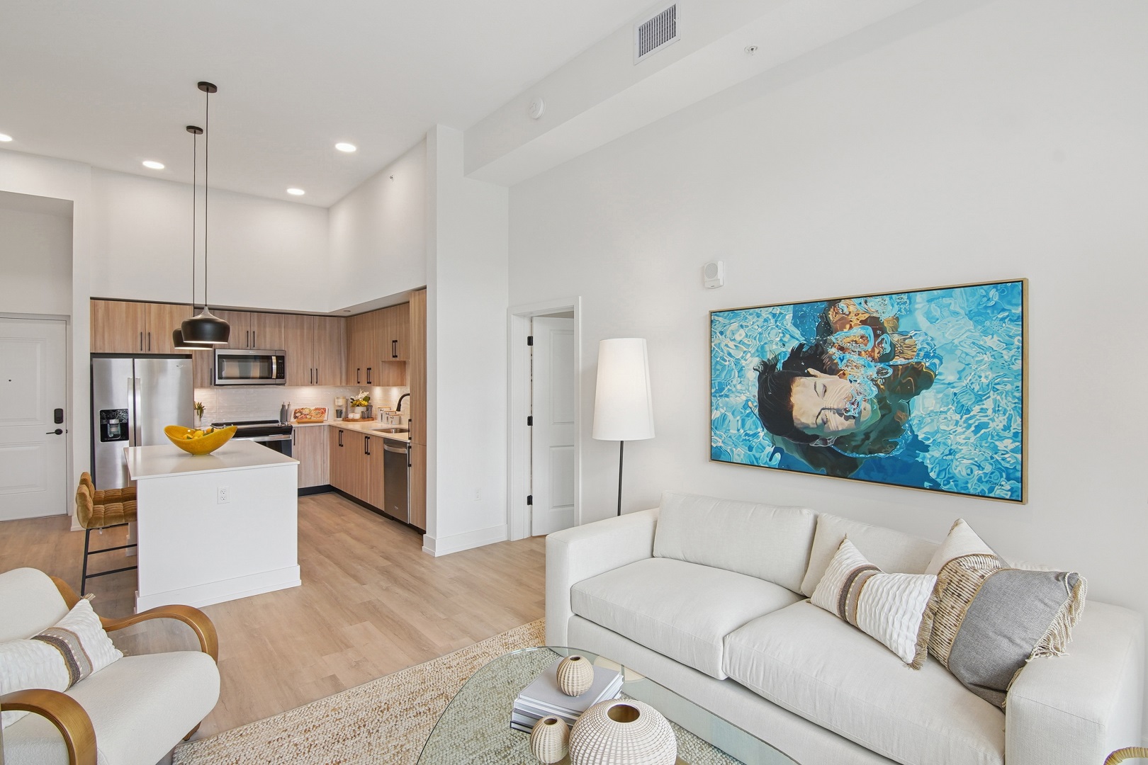 Affina_LuxuryApartments_KitchenLiving1_KendallFlorida